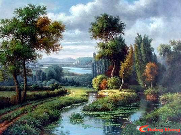 Tranh Núi - Nước - Phong Thuỷ